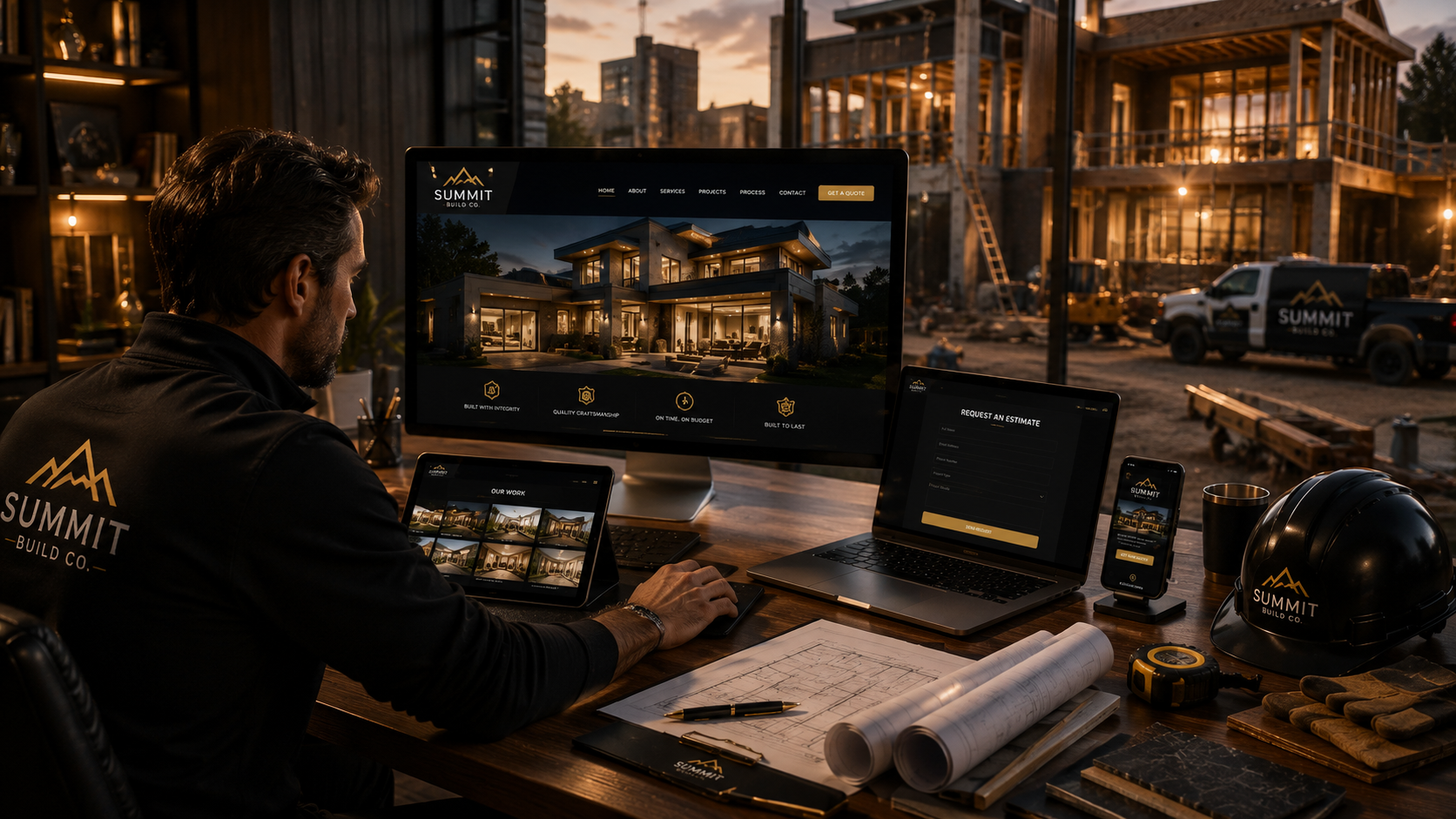 LOCAL CONTRACTOR — Website design · Mobile experience
